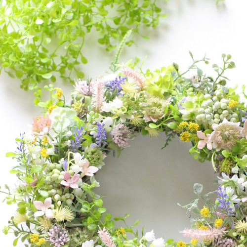 フラワーリース フラワーアレンジ ギフト 花 アーティフィシャル