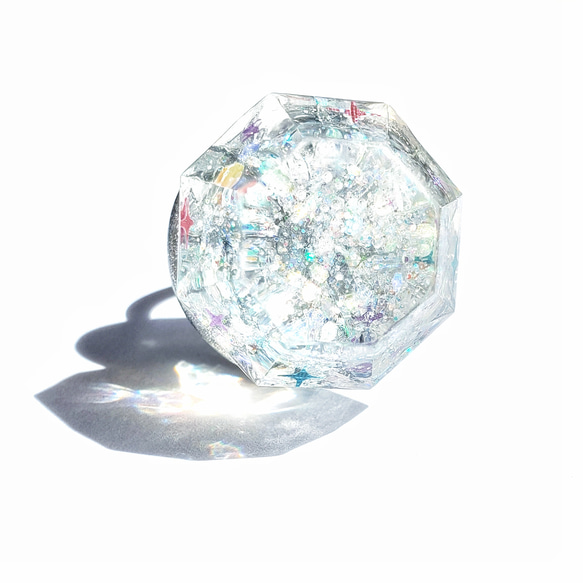 キャンディダイヤモンド リング　（しゅわしゅわクリアサイダー） リング 指輪 3枚目の画像