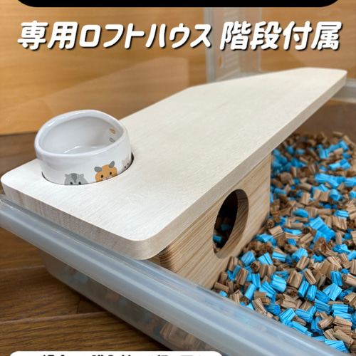 ハムスター グラスハーモニー600専用ロフトハウス 階段付属 ハムスター グラスハーモニー600専用ロフトハウス 階段付属