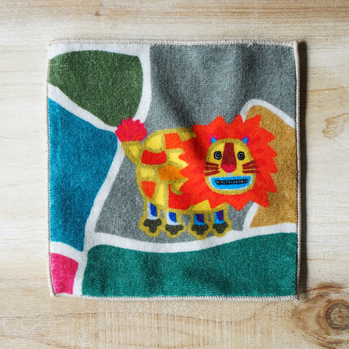 4枚セット】タオルハンカチ WILD ANIMALS YU OKUYAMA 奥山優 Tapirok