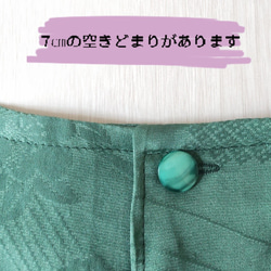 【送料無料】総シルク着物リメイク　半袖ブラウス 7枚目の画像