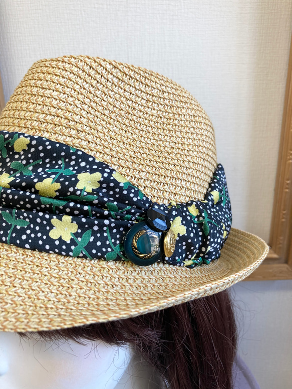 促銷價 ★ 草帽❤️ 設計絲帶草編折疊帽 米色 L號（頭圍57cm） 尺寸可調節 第5張的照片
