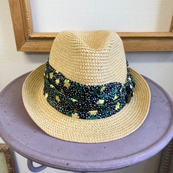 促銷價 ★ 草帽❤️ 設計絲帶草編折疊帽 米色 L號（頭圍57cm） 尺寸可調節 第13張的照片