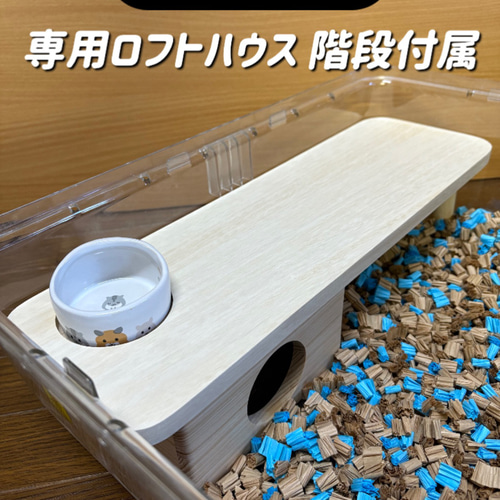 ハムスター ルーミィ60専用ロフトハウス 階段付属 ハウス・小屋 ハムスター ルーミィ60専用ロフトハウス 階段付属 ハウス・小屋
