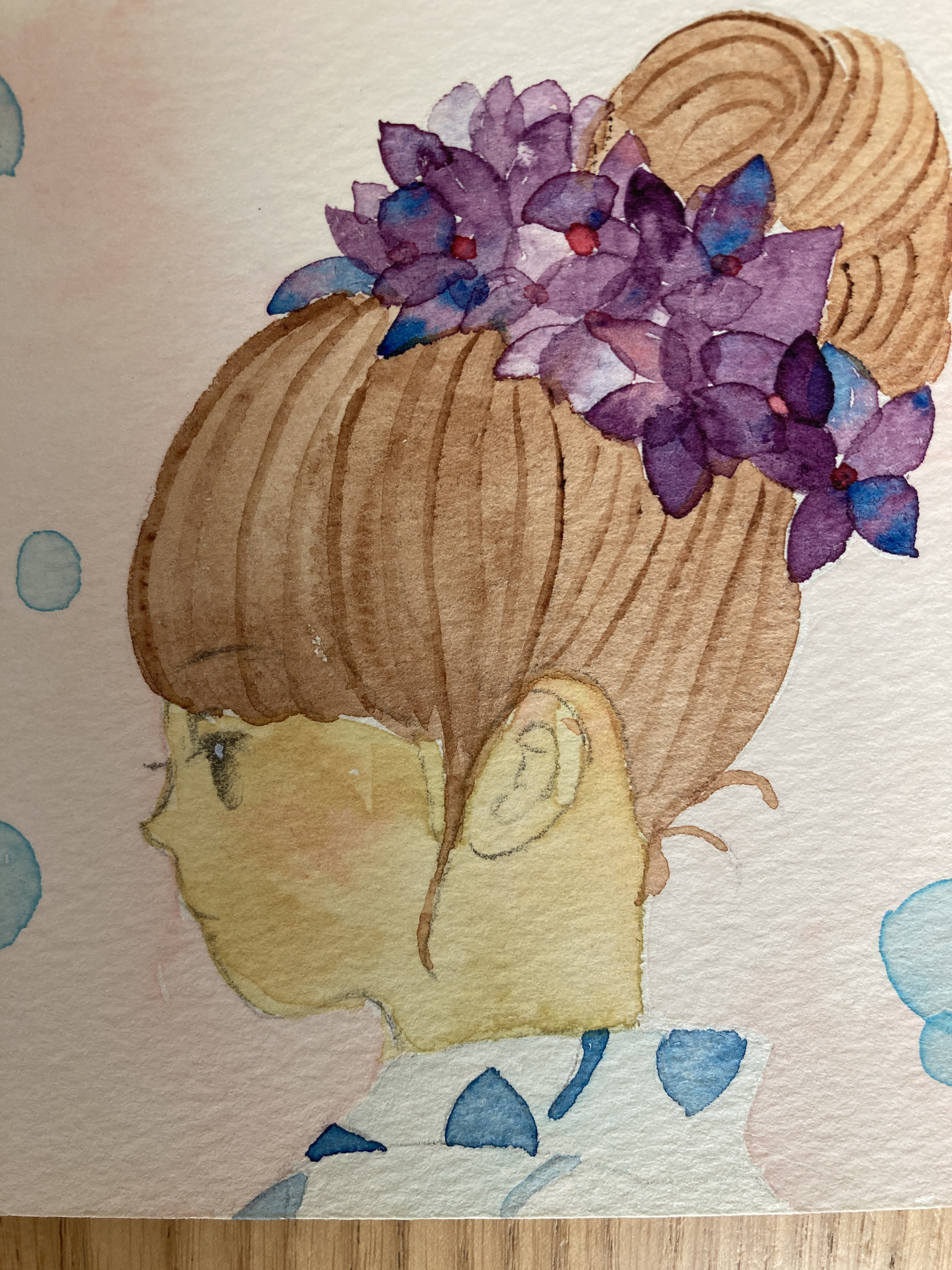 水彩画　イラスト　アート　原画　私が守りたいもの 水彩画 イラスト アート 原画 私が守りたいもの