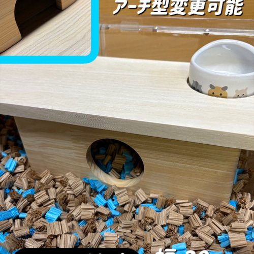 ハムスター ルーミィ60専用特大ロフトハウス 階段付属 ハウス