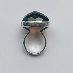 big stone ring (smoky quartz)  #13〜#13.5 6枚目の画像