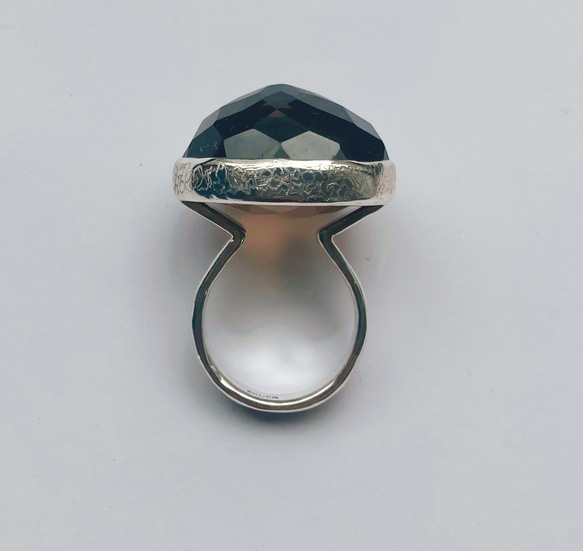big stone ring (smoky quartz)  #13〜#13.5 6枚目の画像