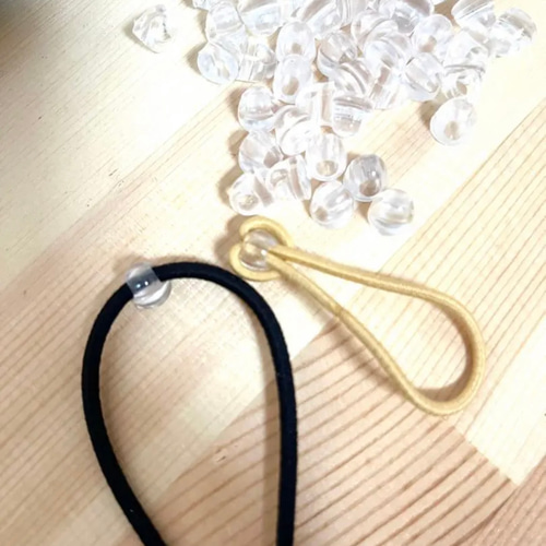再販！超お得価格☆【ヘアゴムパーツ】留め具 ボタン足 接続パーツ 