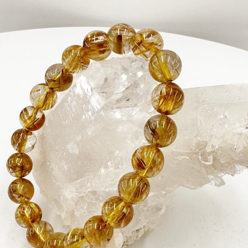 タイチンルチル　バングル　※鑑別書付き(MB3625) タイチンルチル バングル ※鑑別書付き(MB3625) タイチンゴールド