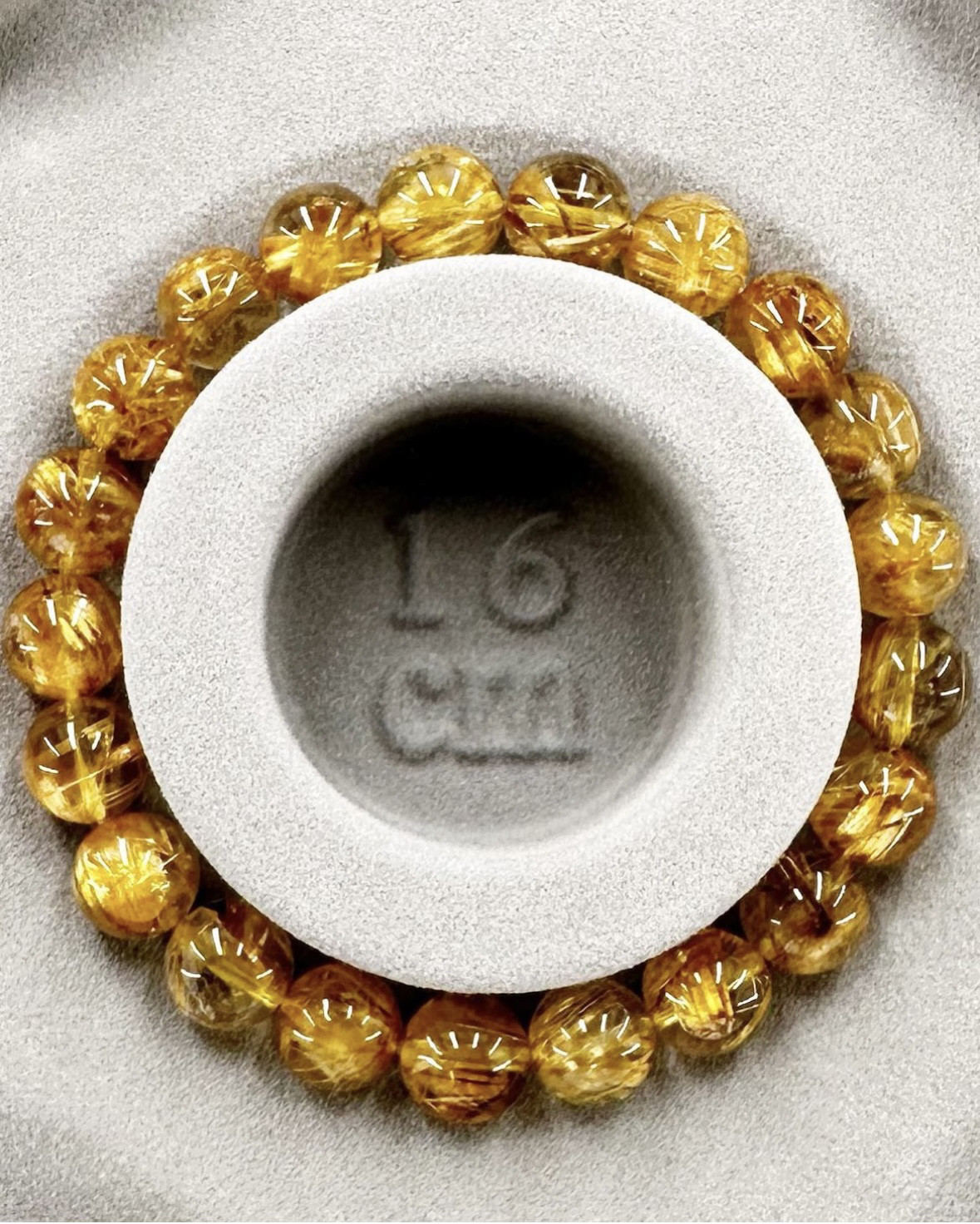 新入りタイチン(全ての面にタイチン)ゴールドルチルクォーツバングルブレスレット タイチンゴールドルチルクォーツ ブレスレット （9.2mm