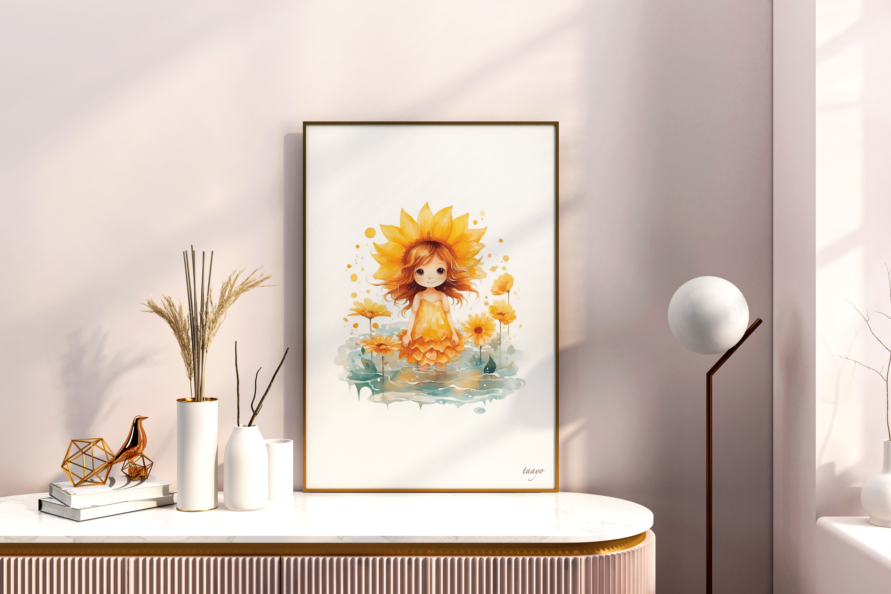 絵画 インテリア 油絵 F4-051120 可愛い女の子とひまわり 絵画 インテリア 油絵 F4-051120 可愛い女の子とひまわり 絵画