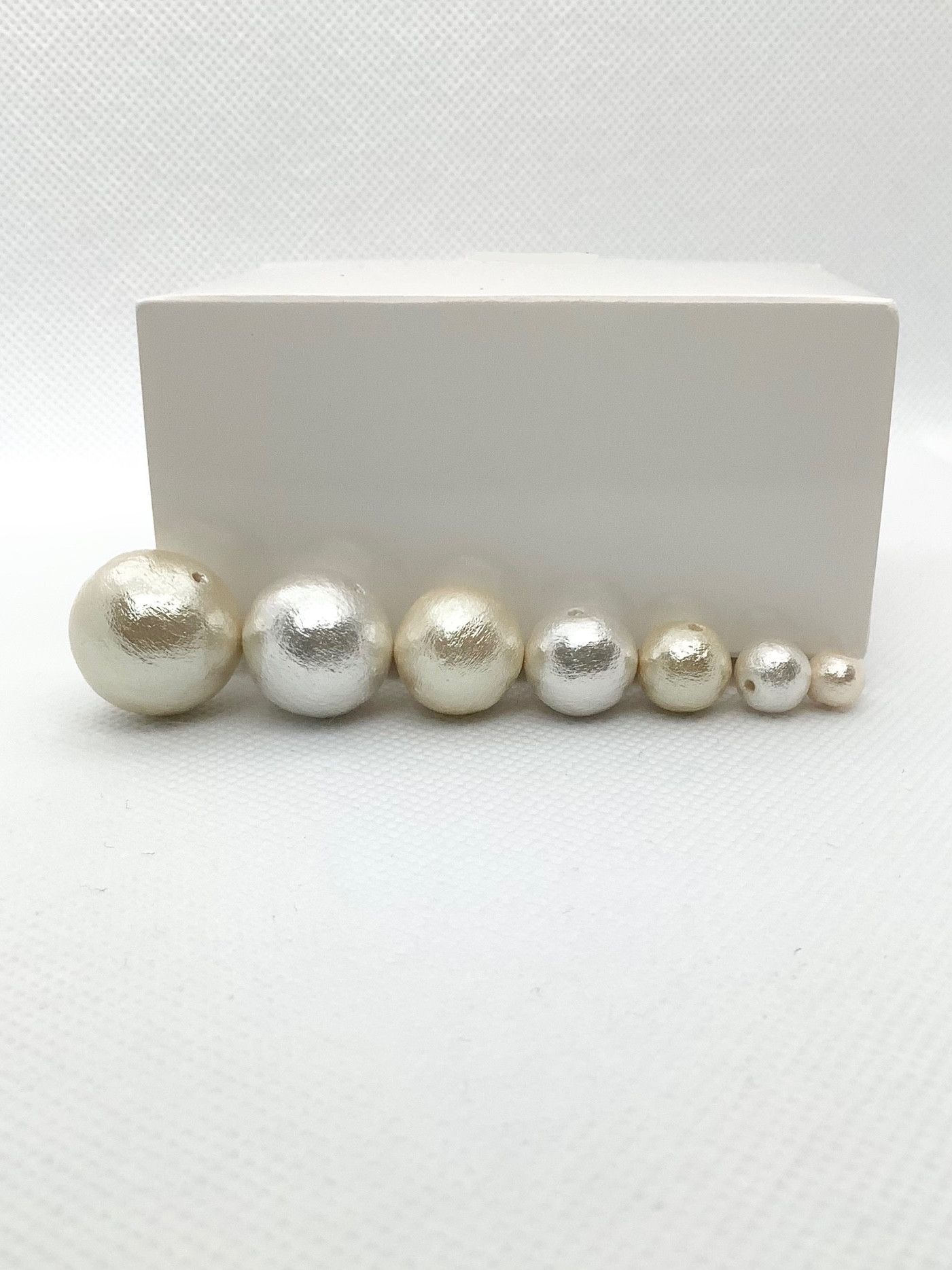 コットンパールのサイズ比較