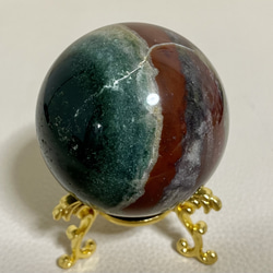 瑪瑙水晶共生 アゲート グリーン レッドスフィア クリスタル