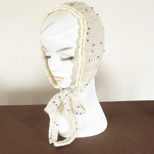 水玉のニットヘッドドレス ヘアバンド・ターバン Knitting High