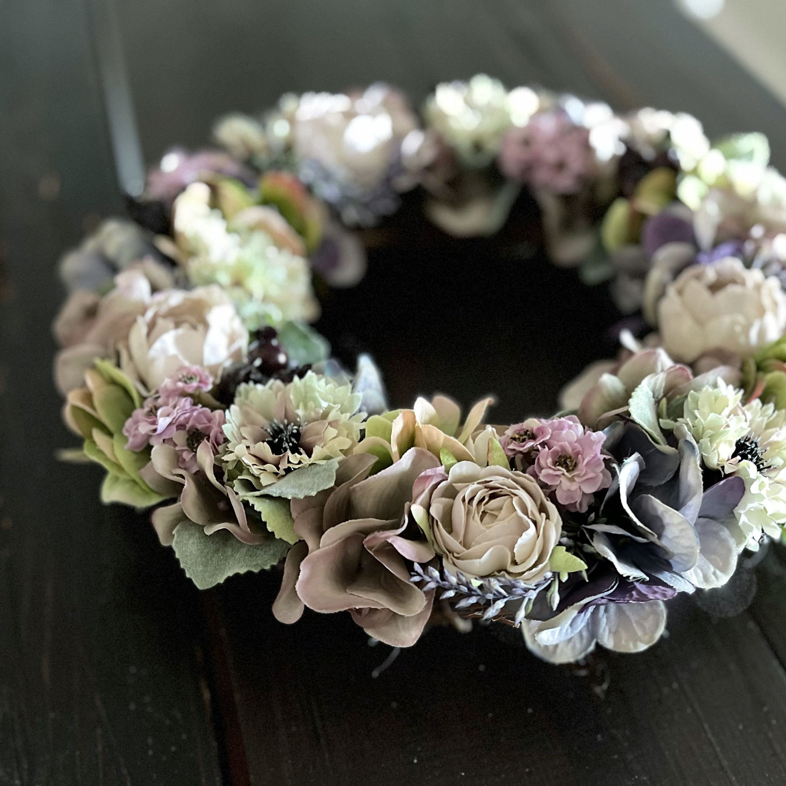 アンティークカラーのリース（30㎝）