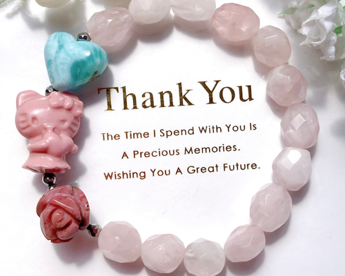 ✧₊⁎一点のみ˚✧₊⁎アラシャン猫ちゃんラリマーハート薔薇天然石