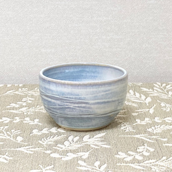 けずり模様の植木鉢　〜青白釉〜 2枚目の画像