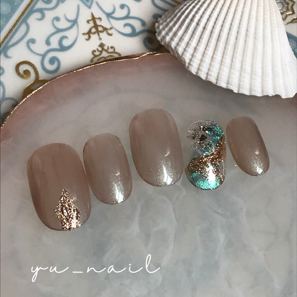 シンプル マグネット ニュアンス オーダーネイルチップ ネイルチップ  