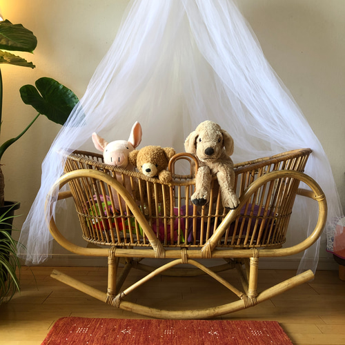 専用★駒付き　ラタン　籐　ゆりかご 楽天市場】籐 ヨーラン ゆりかご 53N 幅92cm （ 送料無料