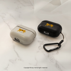 AirPods2 / AirPods Pro / AirPods3 ロッテ Leopard 耐衝撃ヘッドフォン フックケース付き 3枚目の画像