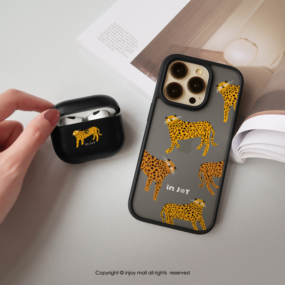 AirPods2 / AirPods Pro / AirPods3 ロッテ Leopard 耐衝撃ヘッドフォン フックケース付き 7枚目の画像