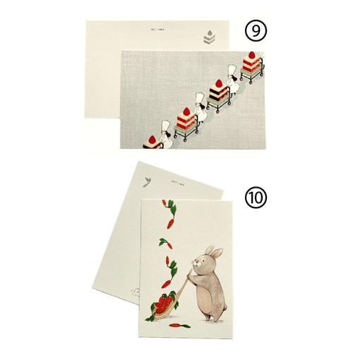 3枚セット】絵本の世界ポストカード イラスト ふしぎナ森 ギャラリー