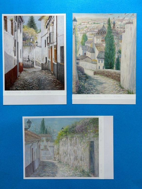 風景画絵葉書②（ポストカード、葉書サイズ、オリジナルの油絵を葉書に） 4枚目の画像