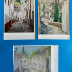 風景画絵葉書②（ポストカード、葉書サイズ、オリジナルの油絵を葉書に） 3枚目の画像
