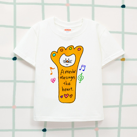 Kids Ｔシャツ 半袖（猫の手） 1枚目の画像