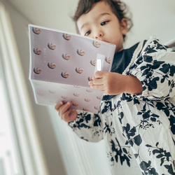 «総柄»母子手帳カバー おくすり手帳カバー 医療証ケース くすみカラー 10枚目の画像