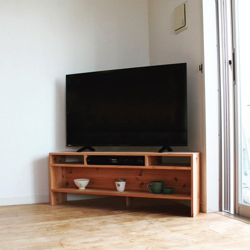 日光杉のかどにも置けるテレビ台 テレビ台・テレビボード Asukayama