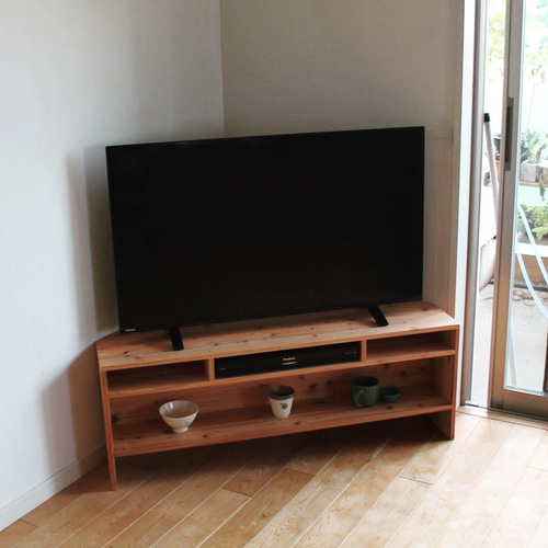 日光杉のかどにも置けるテレビ台 テレビ台・テレビボード Asukayama