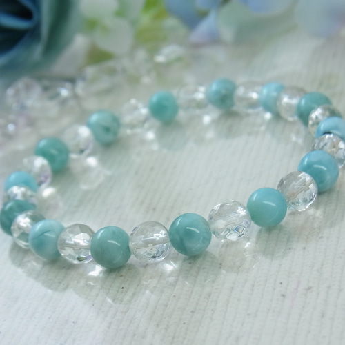 クリーマ限定/在庫一掃セール/一点もの】ラリマー 天然水晶 ブルー