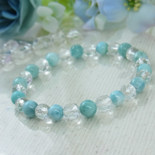 クリーマ限定/在庫一掃セール/一点もの】ラリマー 天然水晶 ブルー