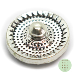 【再販】20mm スクエアミルキーピンクラインストーンとクリスタルラインストーンの銀古美スナップボタン#BUS-0030 2枚目の画像