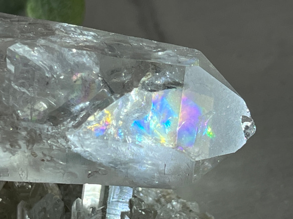 ライトニング⚡️　レインボー　雷水晶　レーザー　クリスタル　原石 *´︶`*