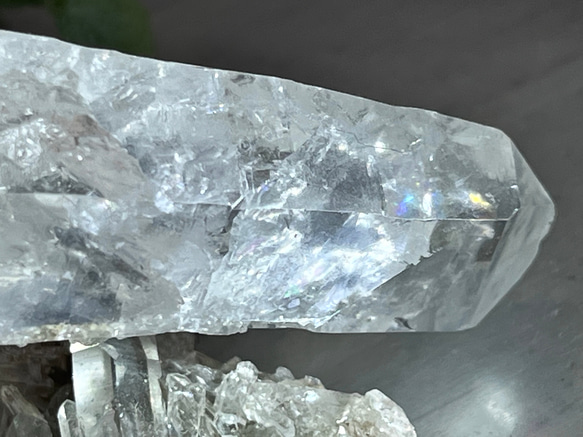 ライトニング⚡️　レインボー　雷水晶　レーザー　クリスタル　原石 *´︶`*