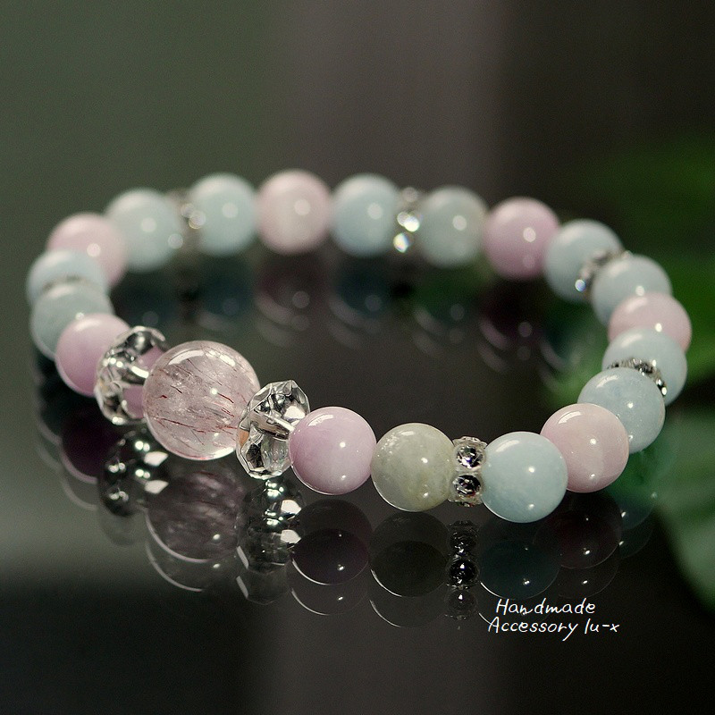 スーパーセブンとクンツァイトのブレスレット　[　魅春　-miharu-　]