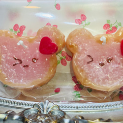 いちご食パンくまちゃん イチゴ プレゼント ギフト 引出物 食パン くま ゆめかわ ストロベリー 2枚目の画像