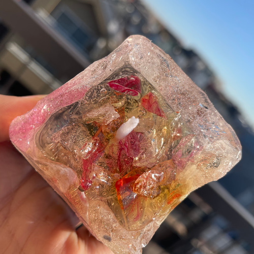Amazon.co.jp: sukimind 白水晶 キャンドルホルダー 天然石原石