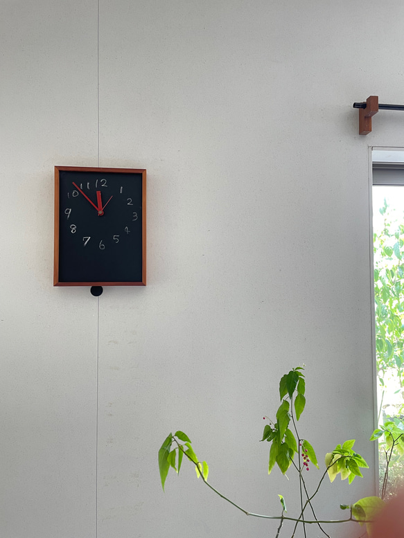 時計〜振り子時計　黒板　message clock ♪ 2枚目の画像