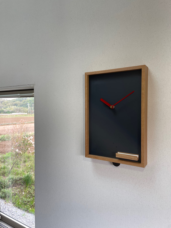 時計〜振り子時計　黒板　message clock ♪ 3枚目の画像
