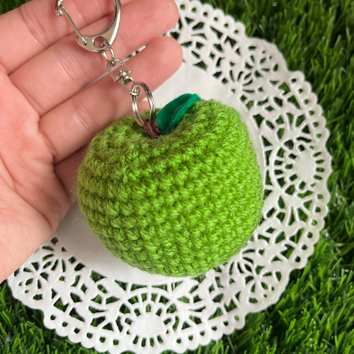 青リンゴキーホルダー♡