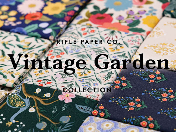 USAコットン 45ｘ55 COTTON+STEEL Vintage Garden 23枚セット 2枚目の画像