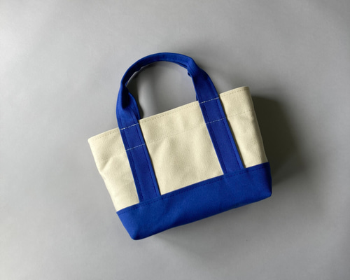 非売品 ノベルティ商品 ミニトートバッグ ホワイト/ブルー S)少しだけ自分へのご褒美ミニトート「 normal ~typeⅡ~ 」（ 生成り