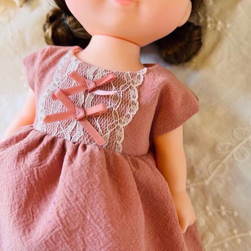 ハンドメイド　ソランちゃん　服　ワンピース お人形 ソランちゃんレミンちゃんコルネちゃんメルちゃんハンドメイド