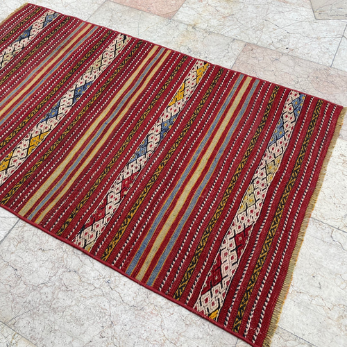 オールドキリム ラグ マット オマケ付き オールドキリム トルコ 手織り