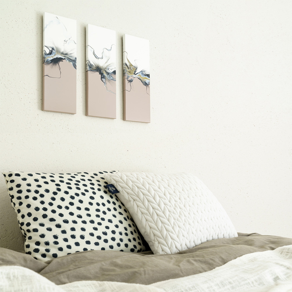 アート/ no2  Black on Pinkbeige & White（3枚セット）