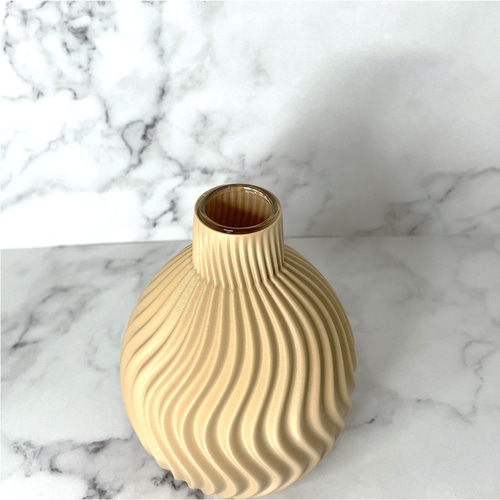 Wave / 花瓶 / 3Dプリンター / 生花 / ドライフラワー / 試験管